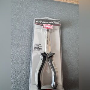6.5" Fisherman's Pliers - Black and Silver